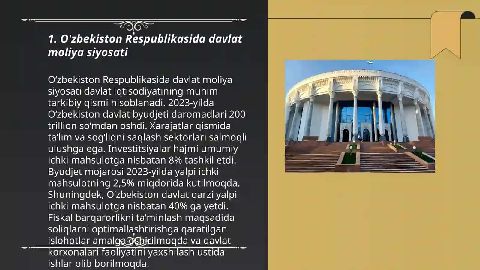 O'zbekiston Respublikasida moliya tizimi 3