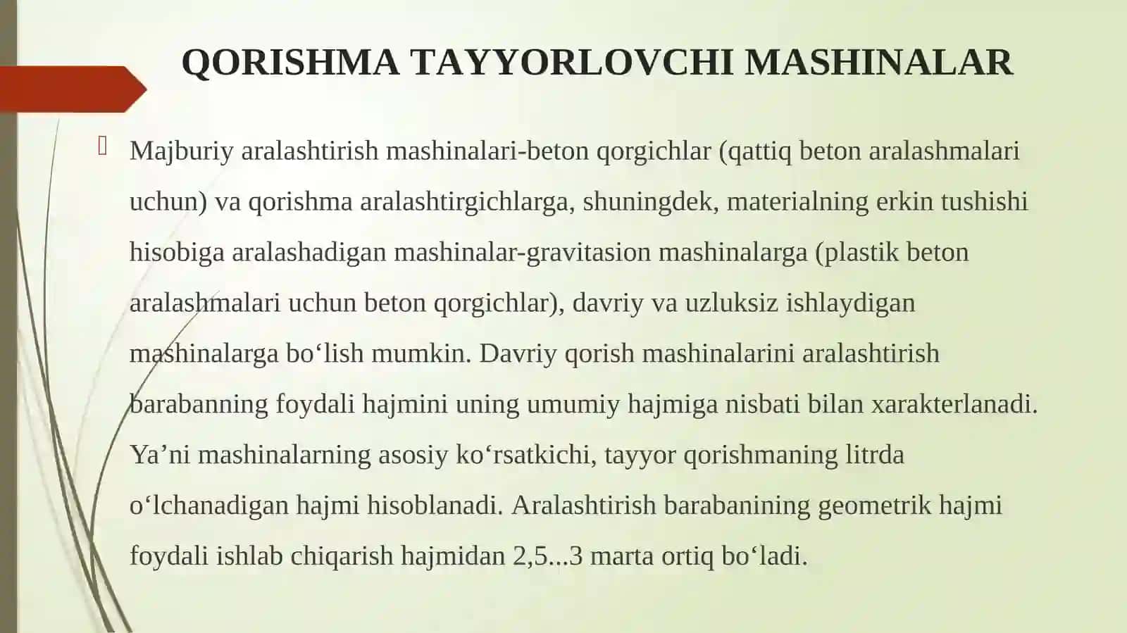 Betonvaqorish matayyorlash mashinalari 3