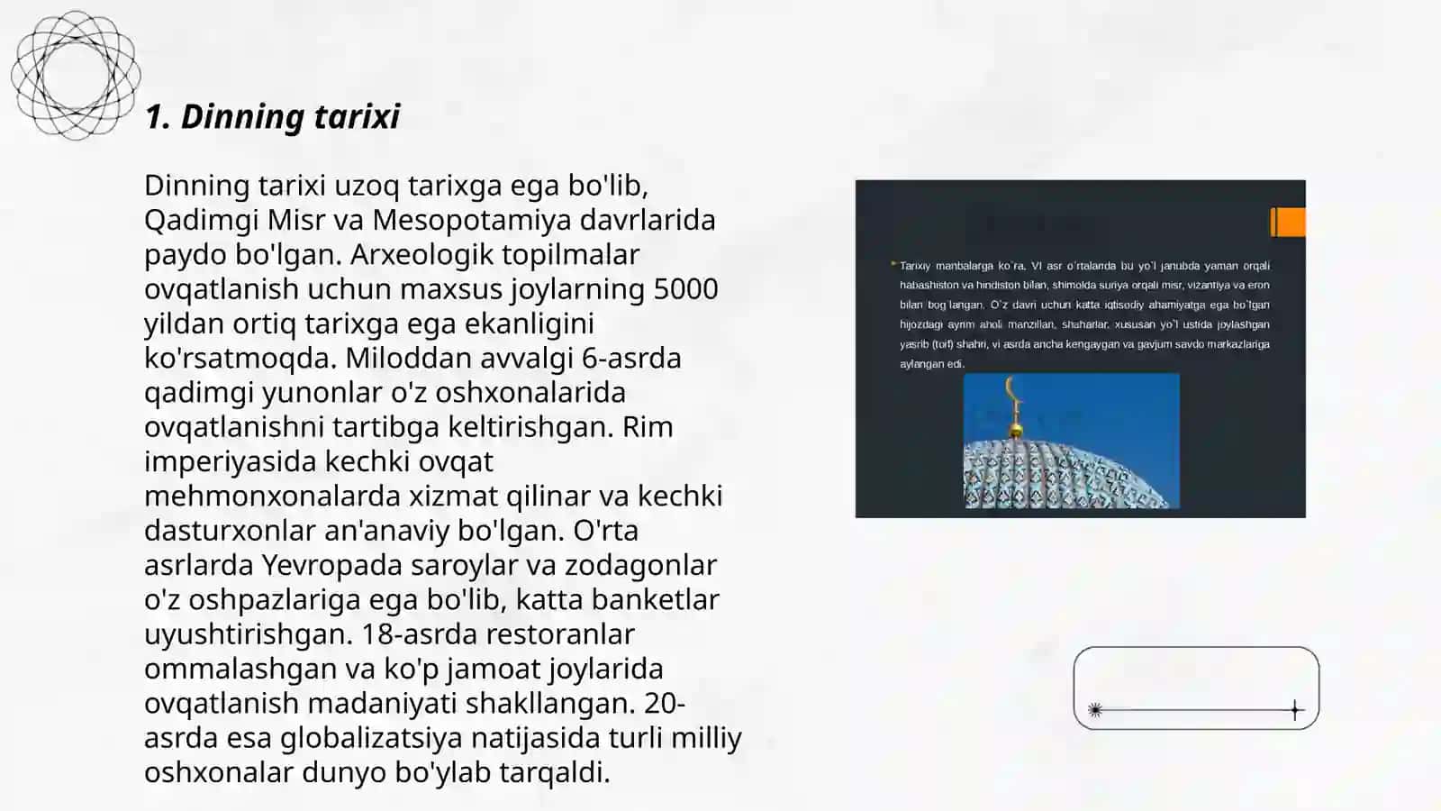Dinning vujudga kelishi 3
