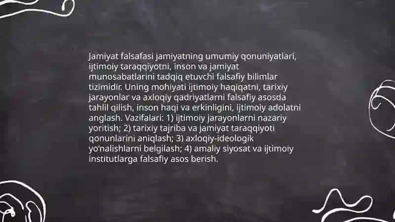 Jamiyat falsafasi 3