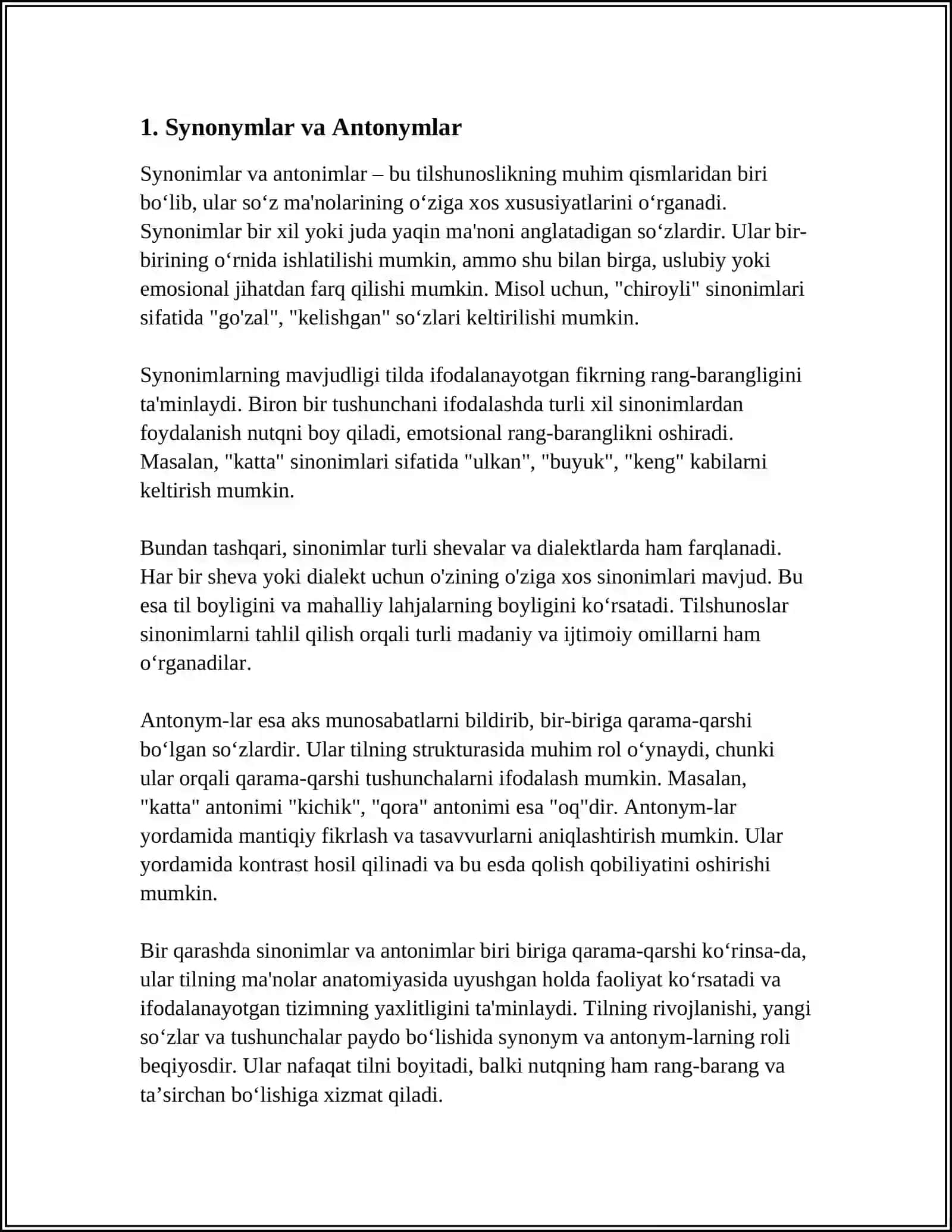 ESLATMALAR VA IZOHLAR YARATISH 3