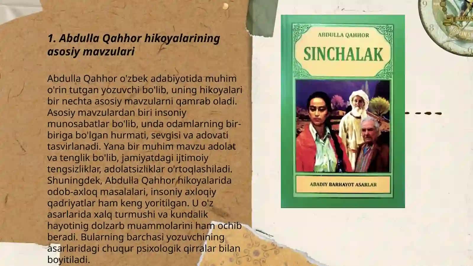 Abdulla Qahhor hikoyalari tahlili 3