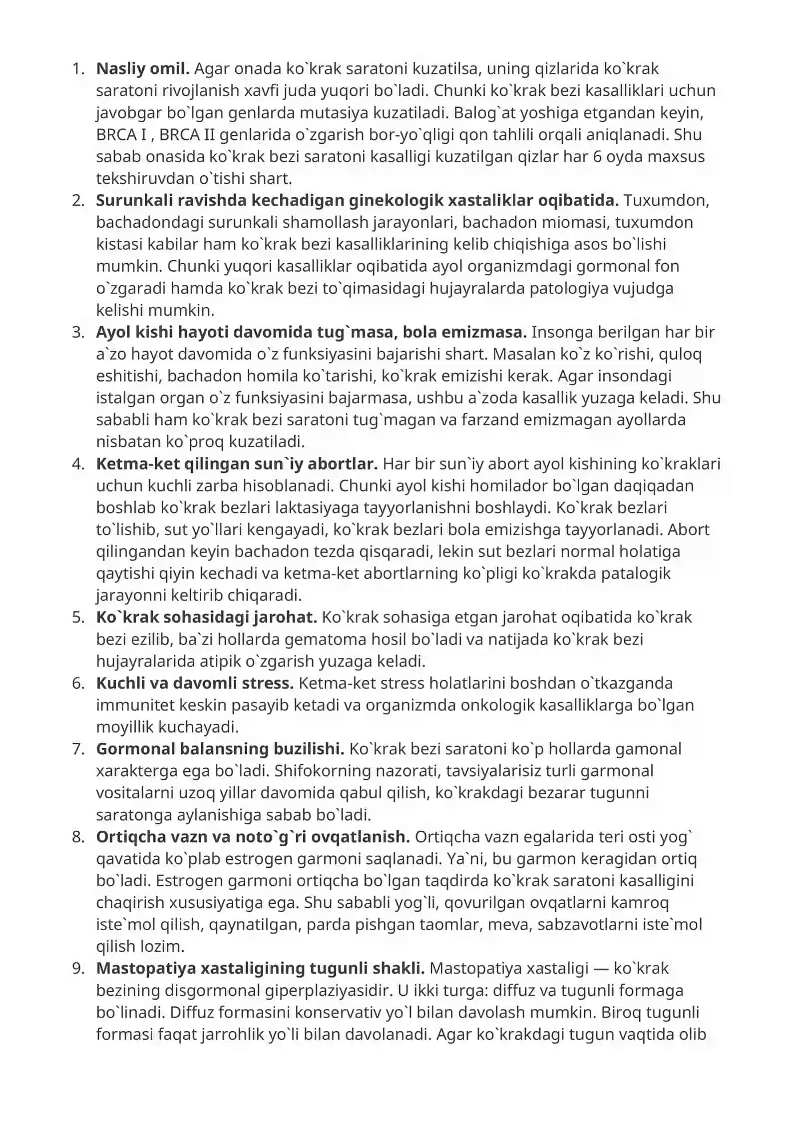 Ko‘krak bezi saratoni (Mutaxassis fikri) 3