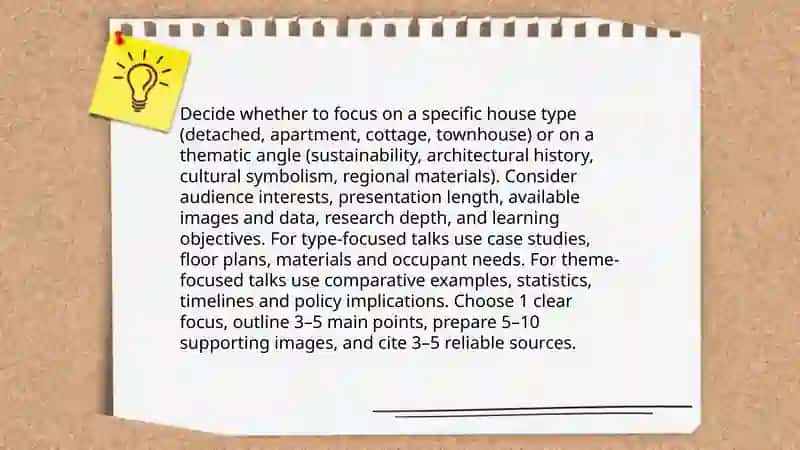 Making up the presentation on the theme "Houses" 3