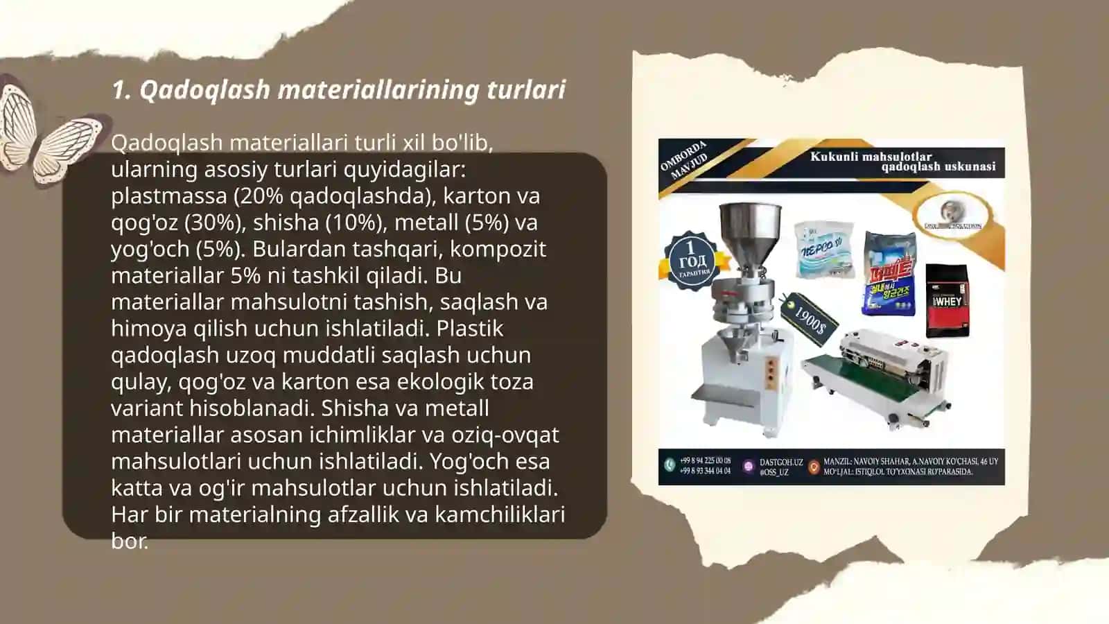 Qadoqlash materiallarining turlari 3
