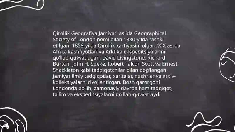 Qirollik Geografiya Jamiyati 3