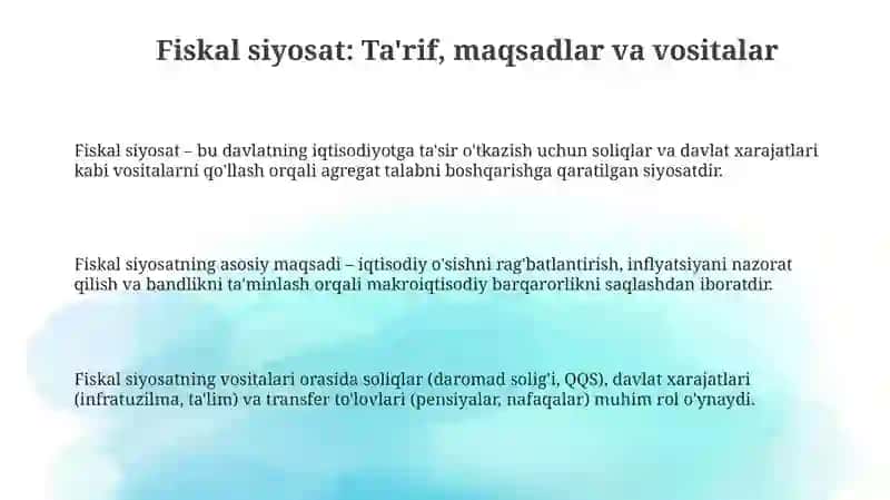 Fiskal siyosat 3