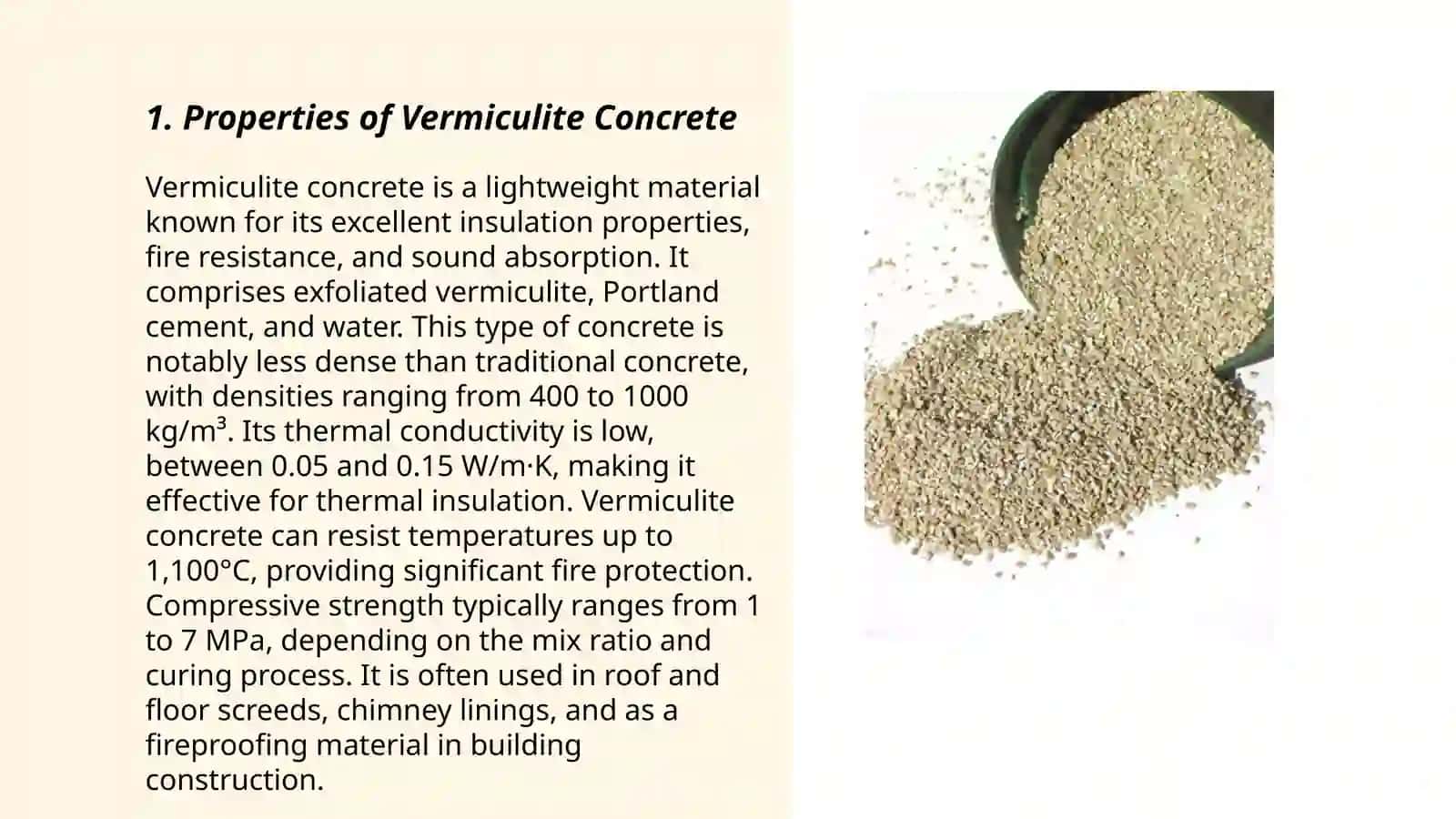 Vermiculite concrete 3