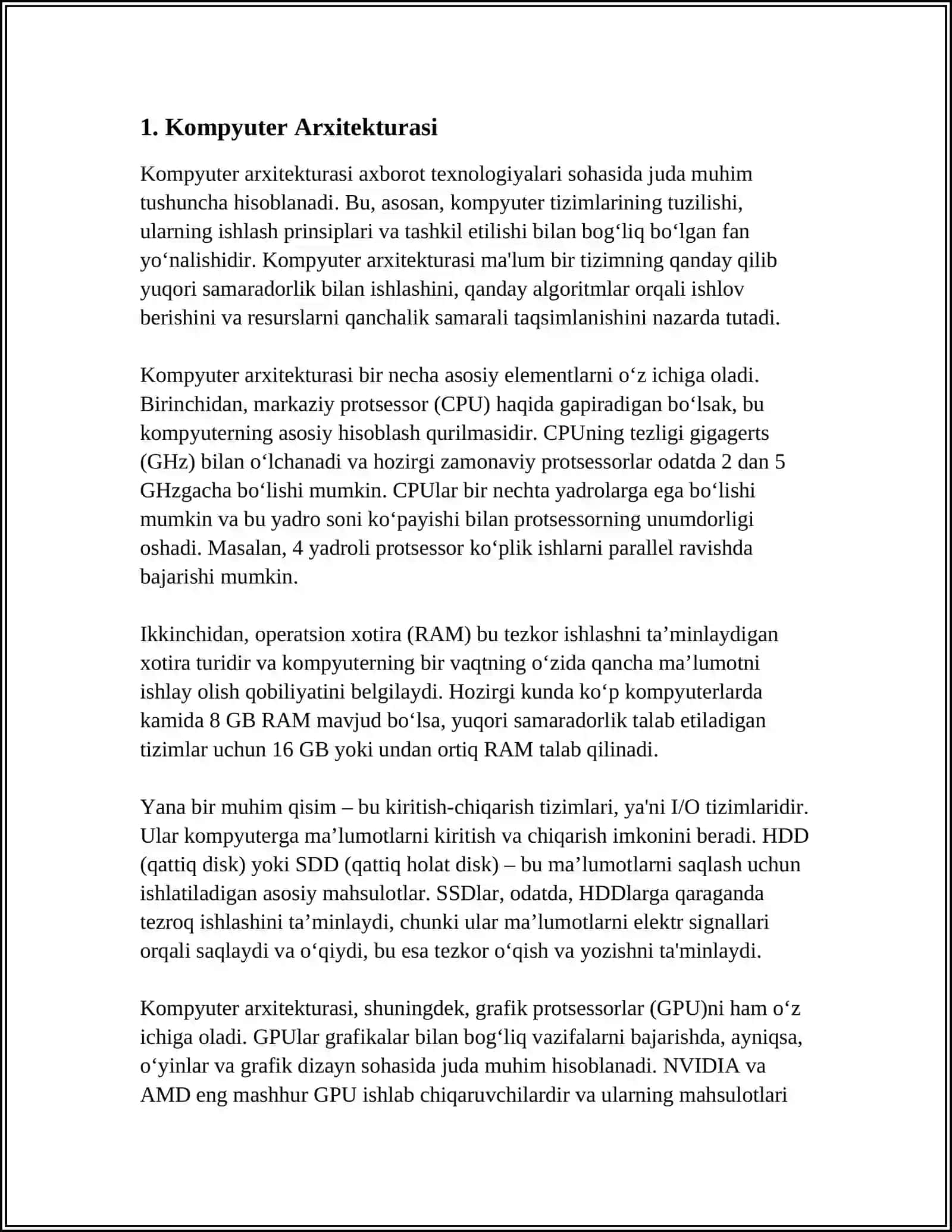 KOMPYUTER TEXNOLOGIYASI 3