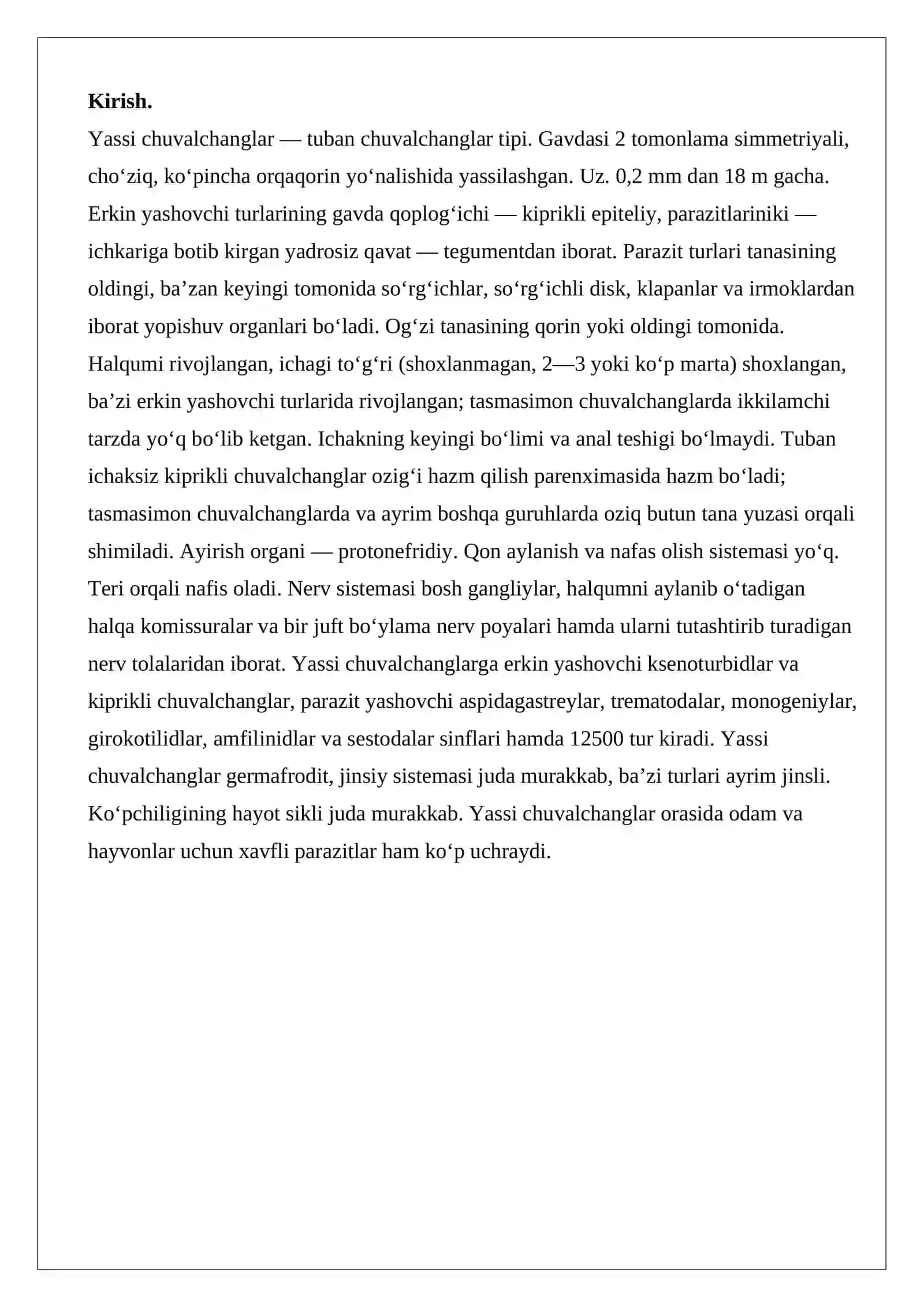 Umurtqasizlar Zoologiya 3