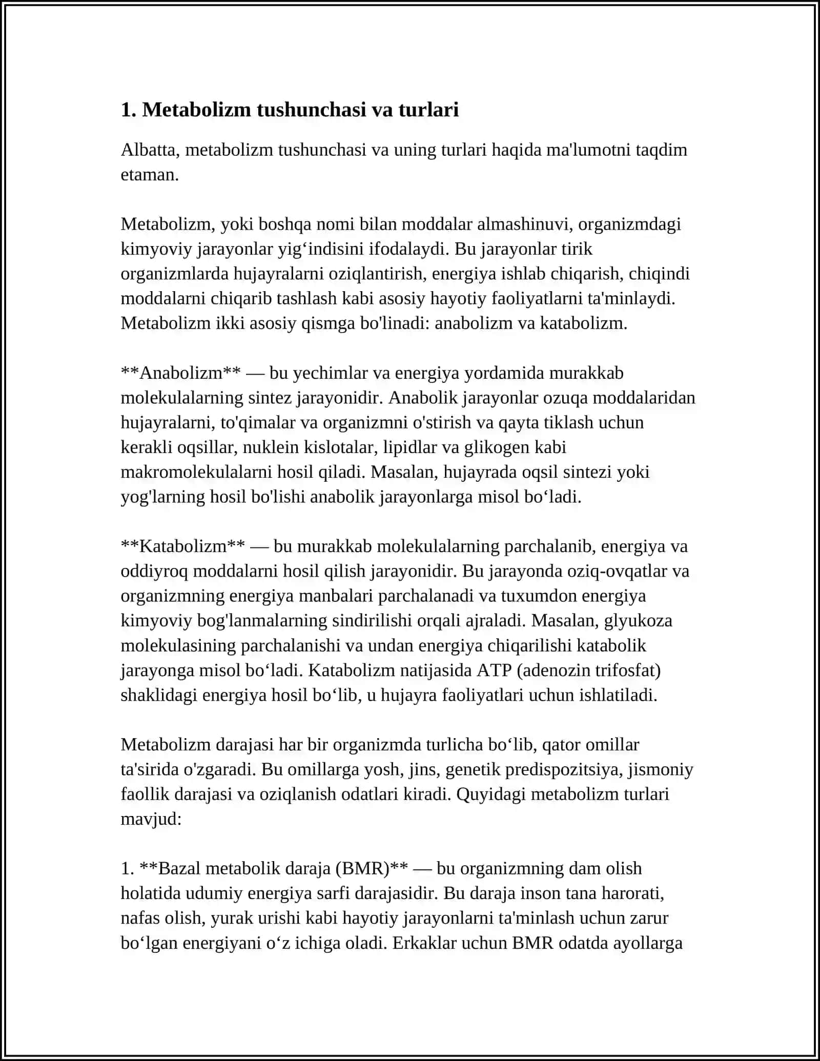 METABOLIZM HAQIDA 3