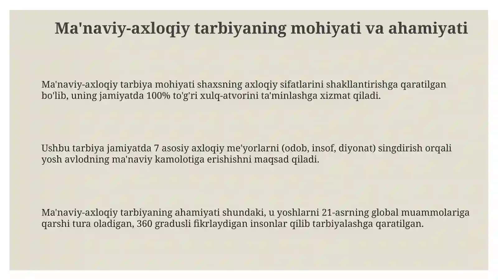 Ma'naviy-axloqiy tarbiyalash 3