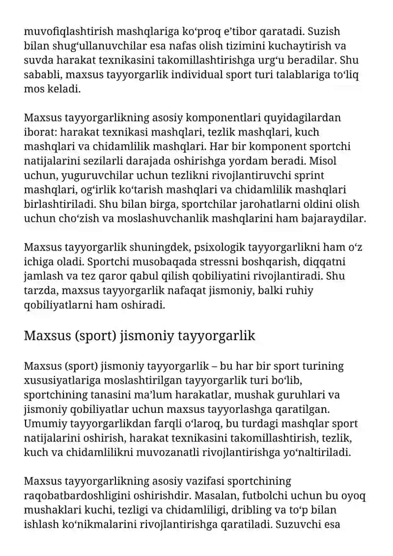 Jismoniy tayyorgarlik turlari 3
