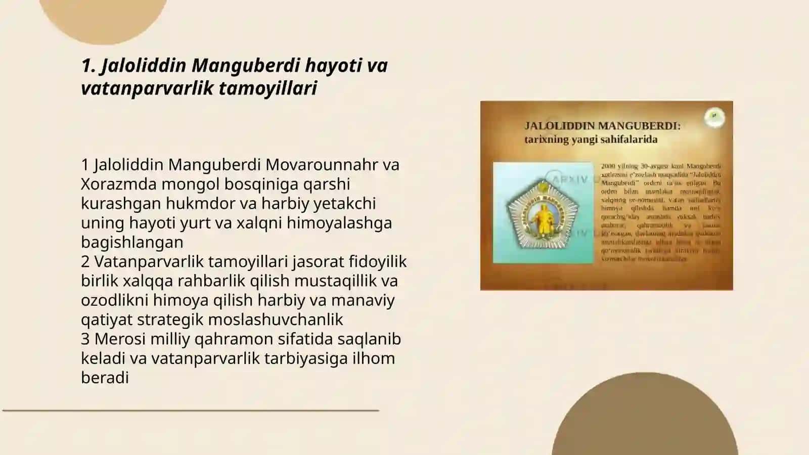Jaloliddin Manguberdi -Vatan himoyachisi 3
