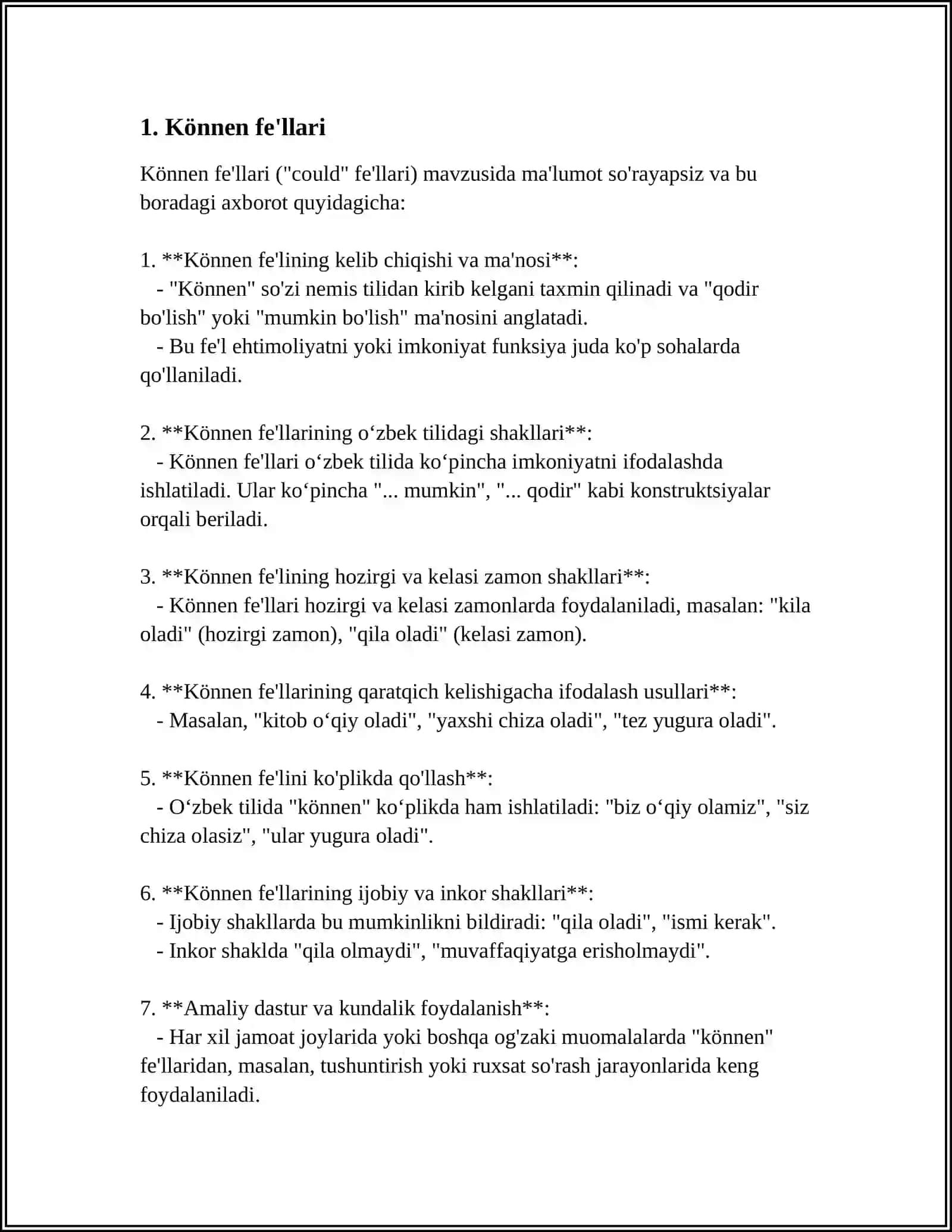 MODALVERB KÖNNEN 3