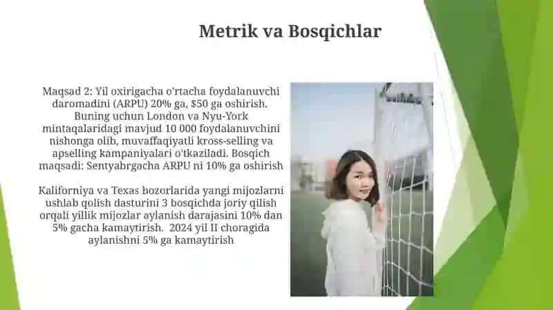 Metrik va Bosqichlar 3