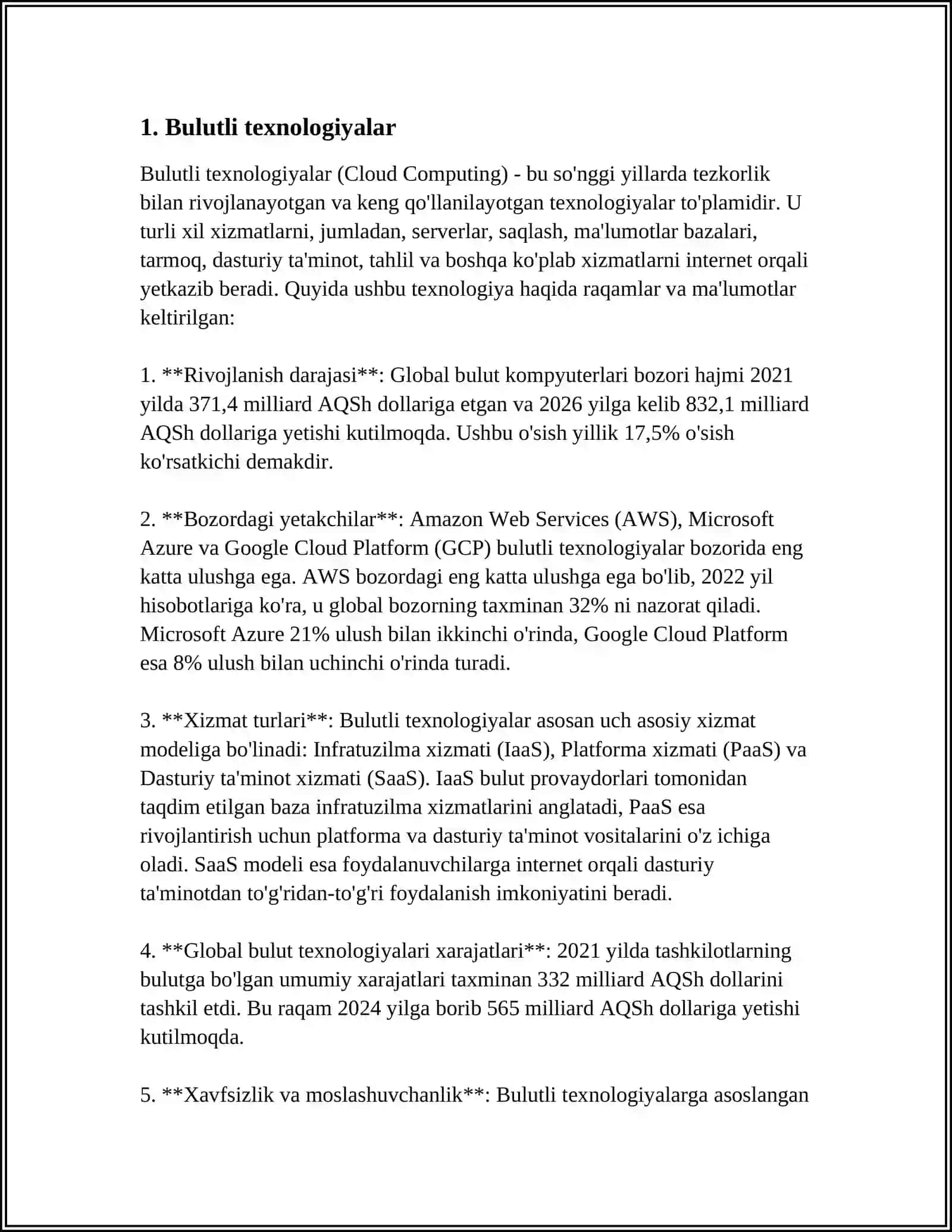 Bulutli texnologiyalar (Cloud Computing) 3