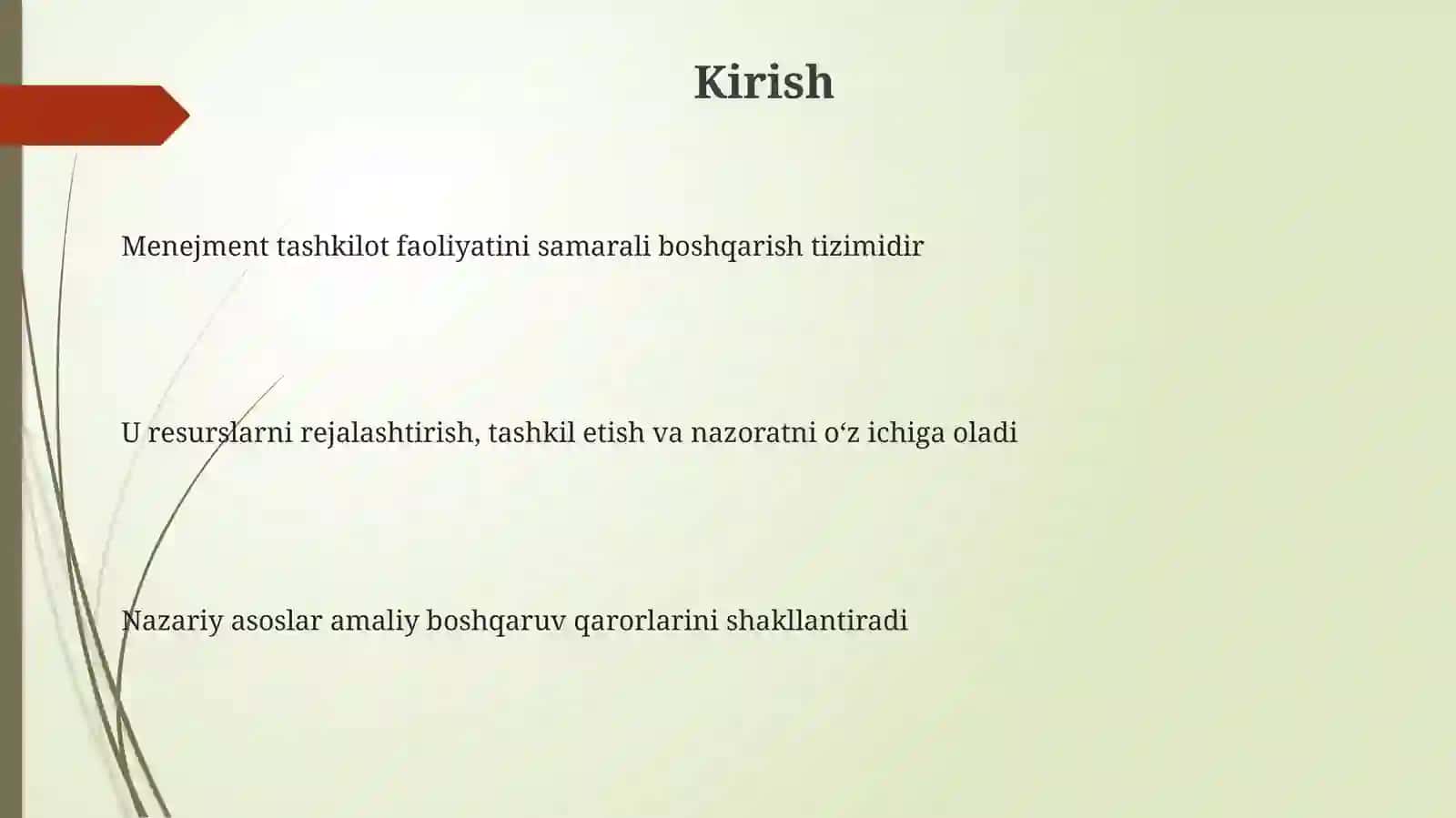 Menejmentning nazariyasoslari 3