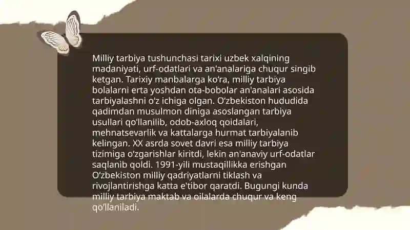 Milliy tarbiya tushunchasi 3