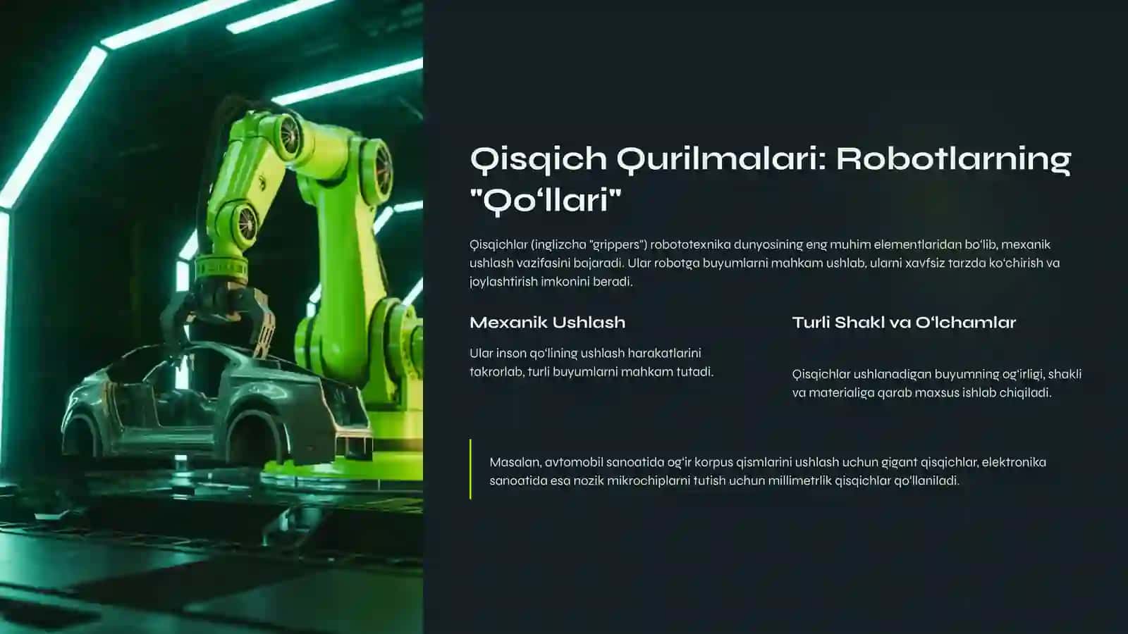 Sanoat Robotlarining Ishchi Organlari va Qisqich Qurilmalari 3