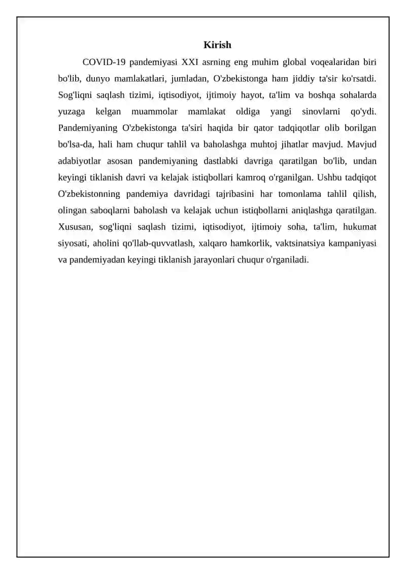 Pandemiya davrida O'zbekiston tajribasi 3