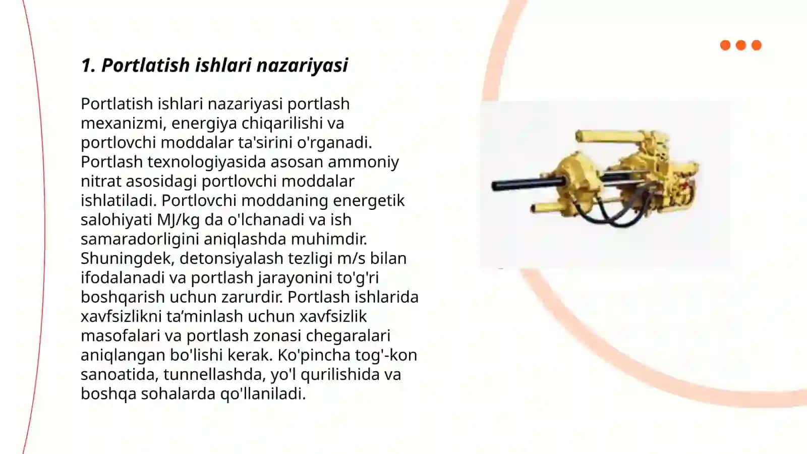Portlatish ishlari nazariyasi 3