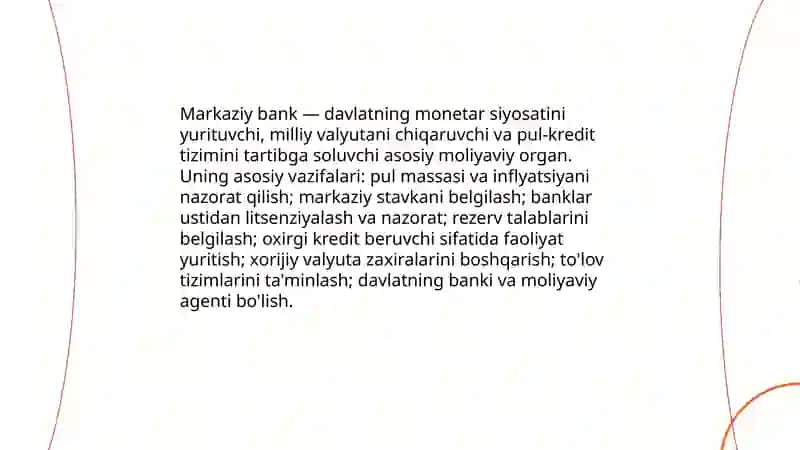 Markaziy bank va uning funksiyalari 3