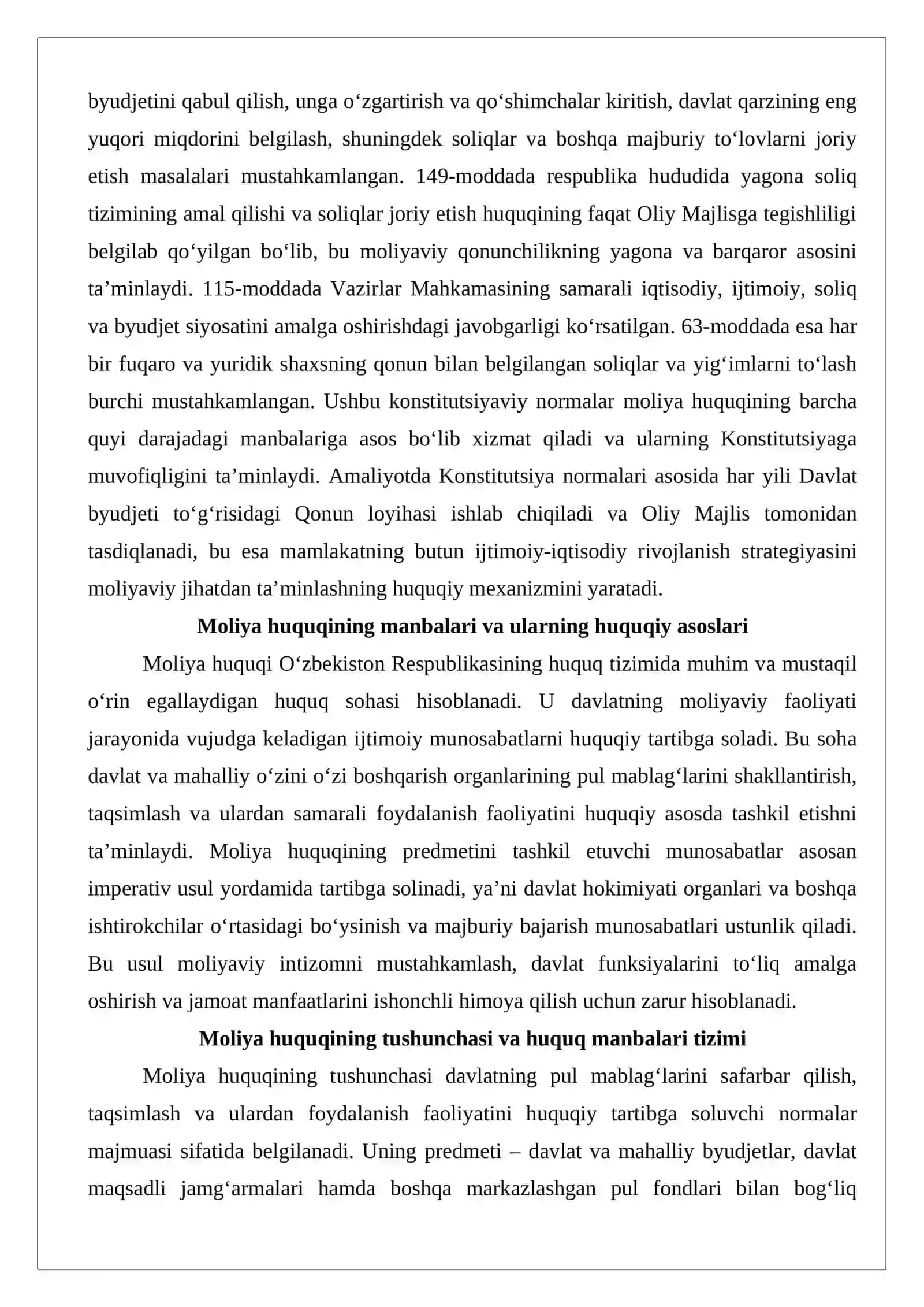 Moliya huquqining manbalari 3