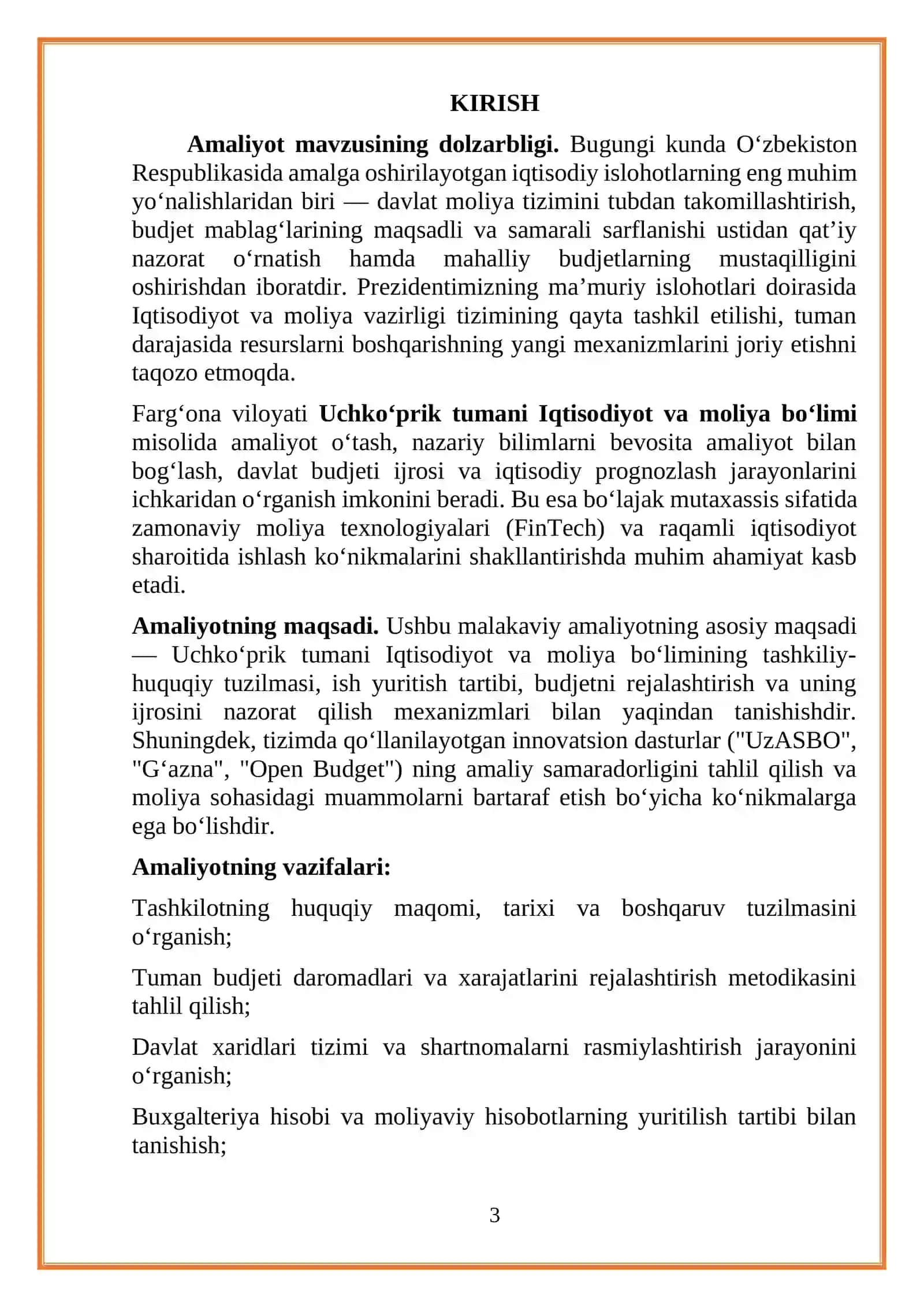 amaliyot hisoboti 3