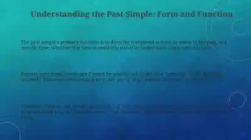 Past Simple Tense Presentation 3
