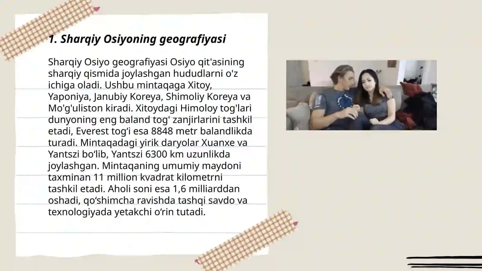 Mavzu sharqiy osiyo xalqlari 3