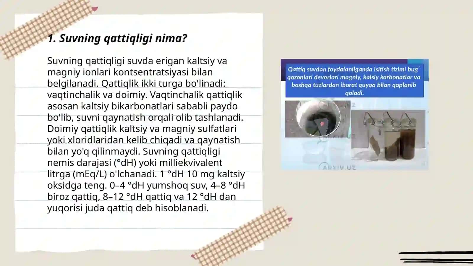Suvning qattiqligi va uni yo'qotish usullari 3