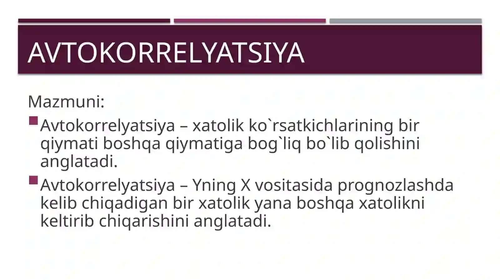 Avtokorrelyatsiya 3