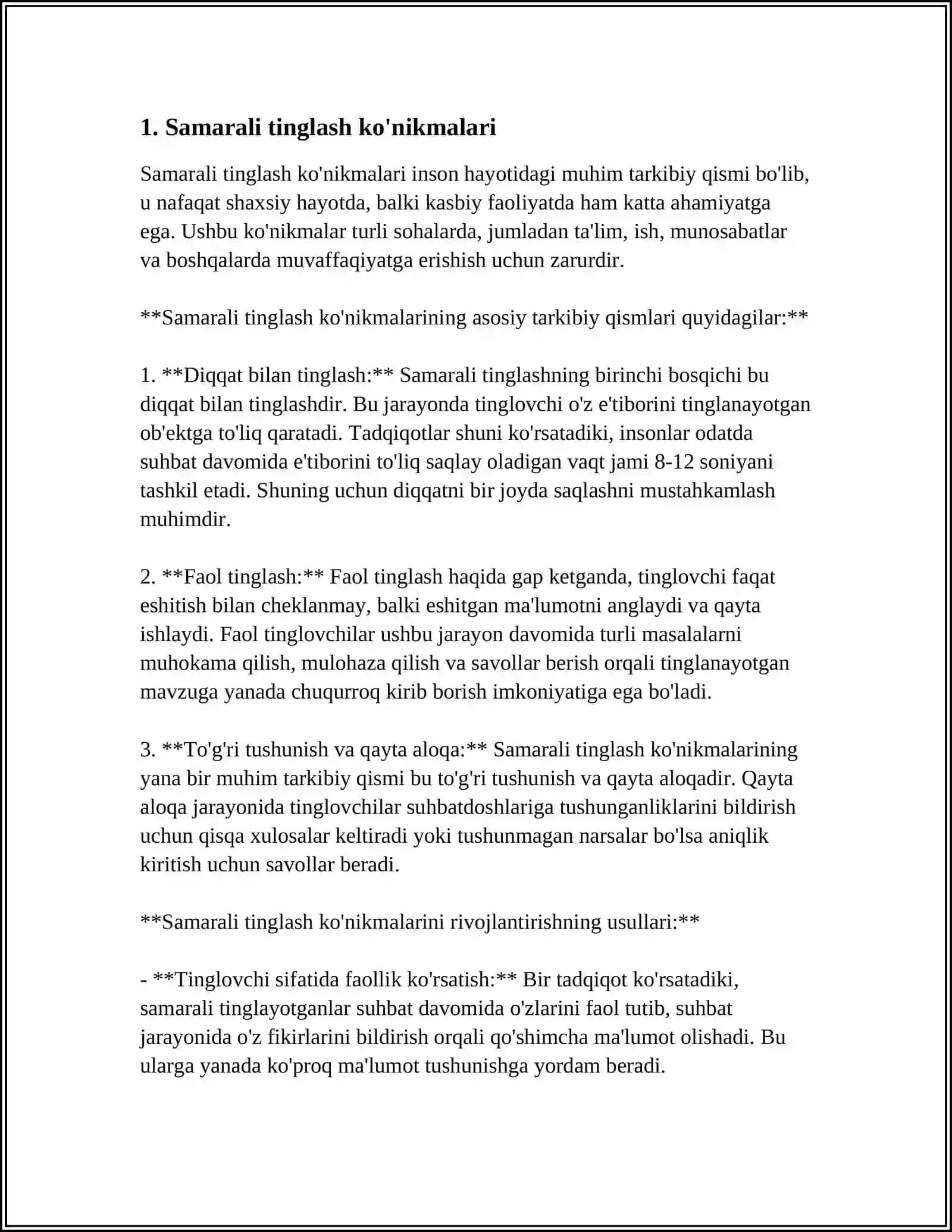 FARZANDLAR BILAN MULOQOT QILISH USULLARI 3