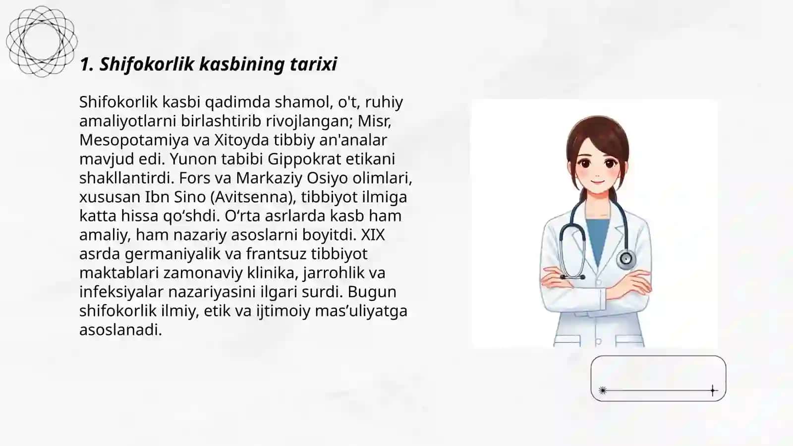 Shifokorlik kasbi haqida 3