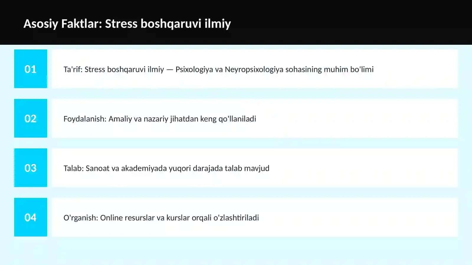 Stress boshqaruvi ilmiy 3