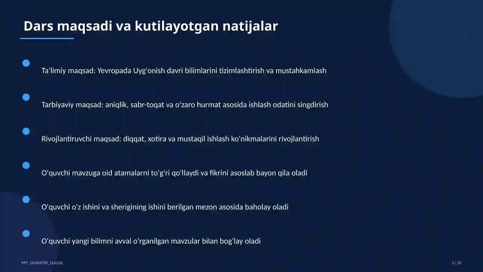 Yevropada Uyg'onish davri (8-sinf) 3