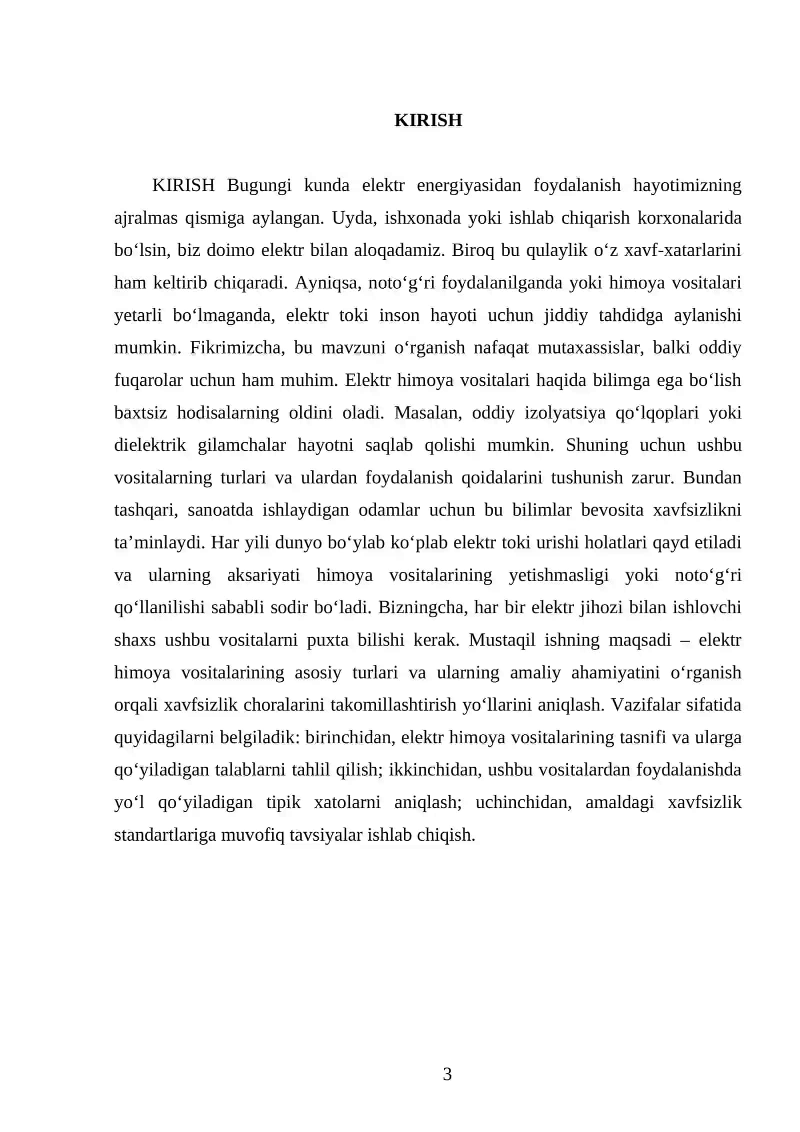 Elektr himoya vositalari 3
