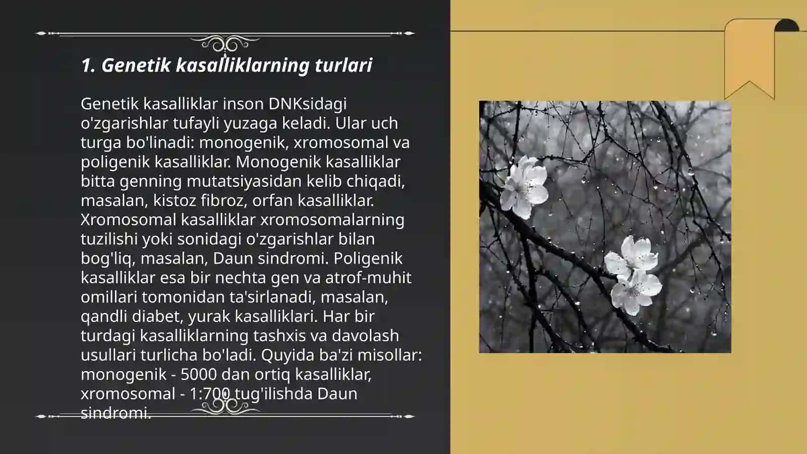 Irsiy kasalliklar. Gen kasalliklari. Tibbiy genitika maslahat 3