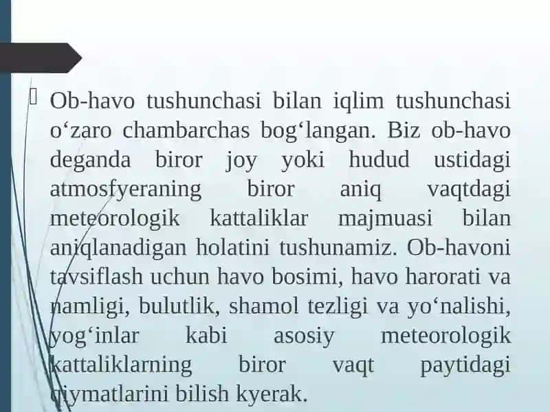 Global iqlimo'zgari sh va undan himoyalanish 3