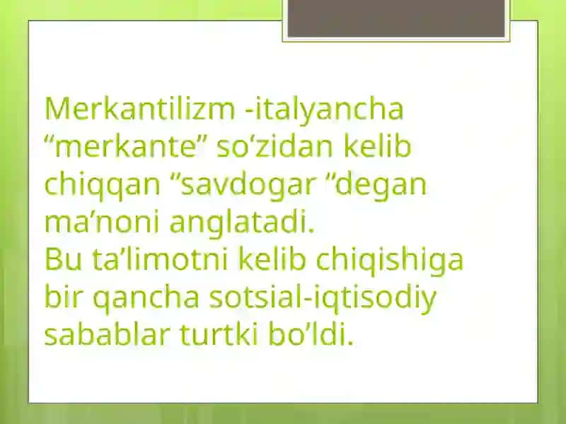 Merkantilizm 3