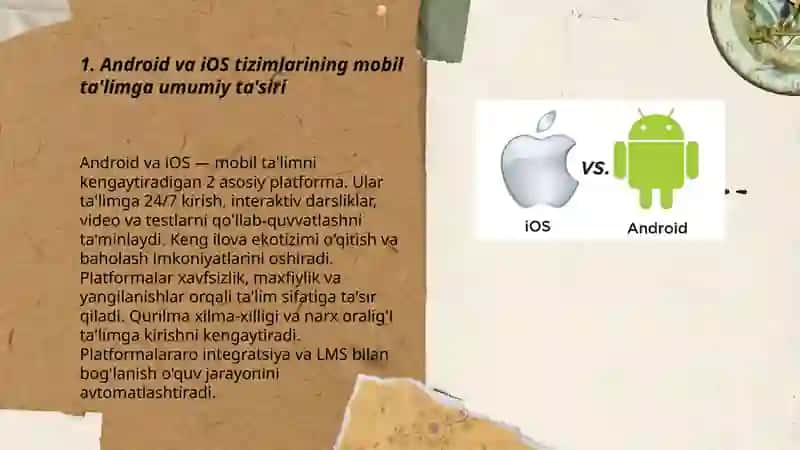 Android va Ios tizimlarining mobil ta'limdagi imkoniyatlari 3