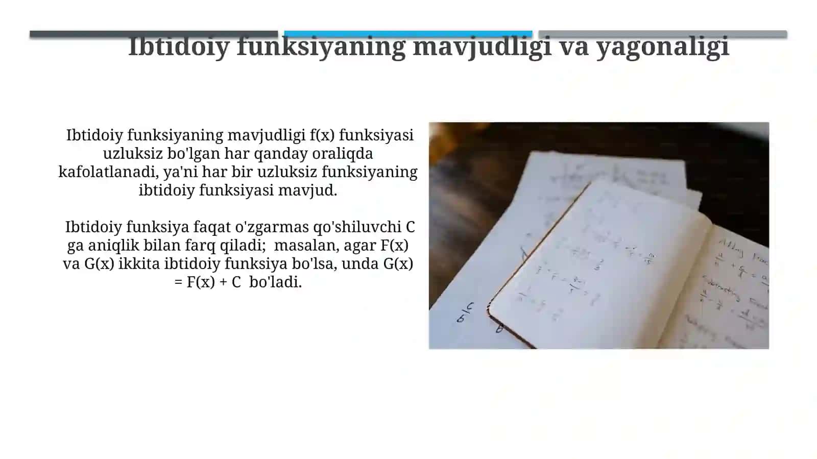 Aniqlanmagan integral jadvali 3