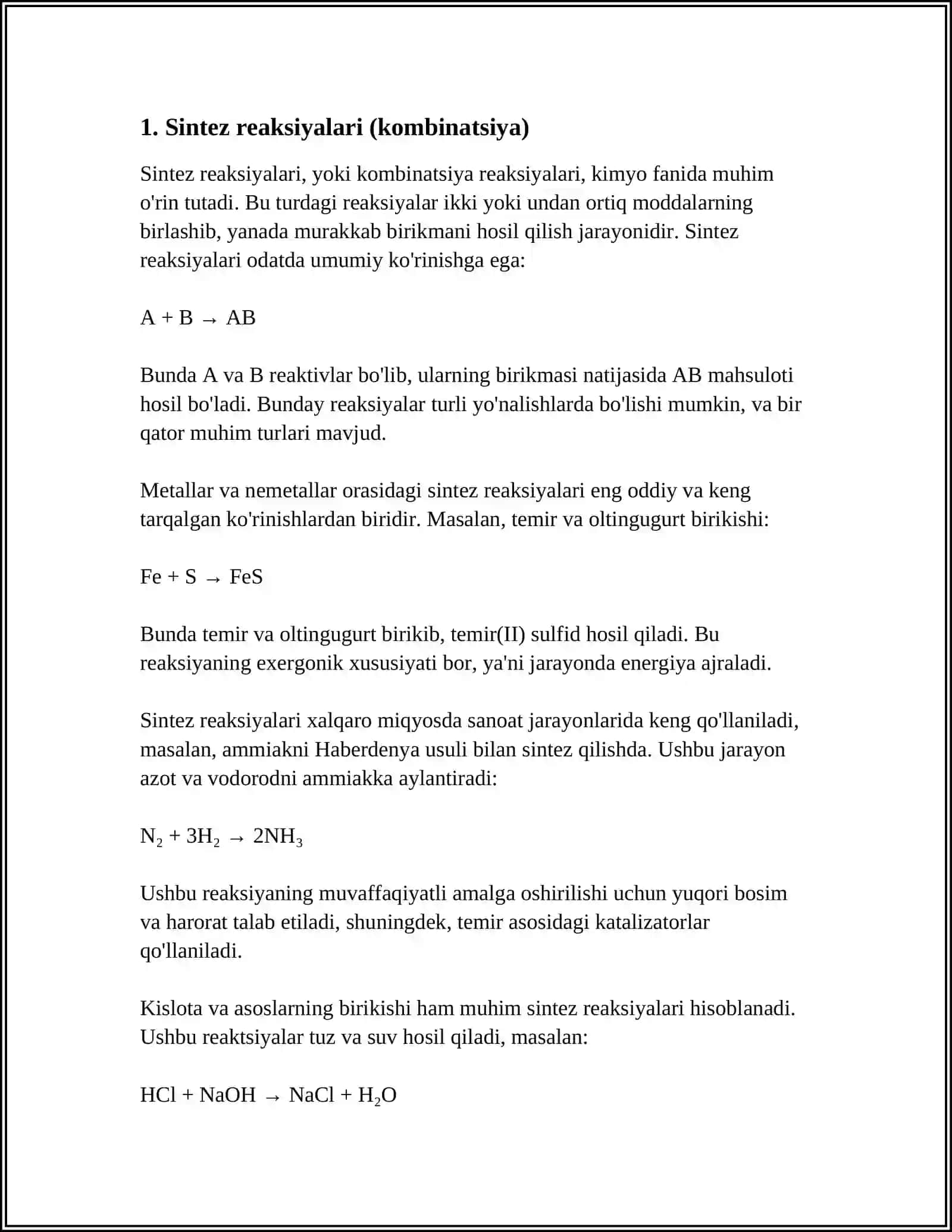 REAKSIYANING TURLARI 3