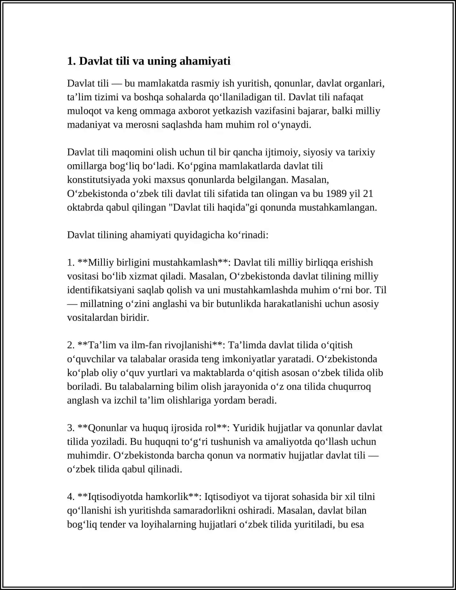 DAVLAT TILIDA ISH YURITISH 3