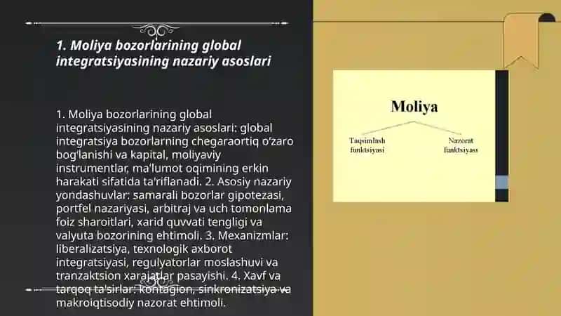 Moliya bozorlarining global integratsiyasi 3