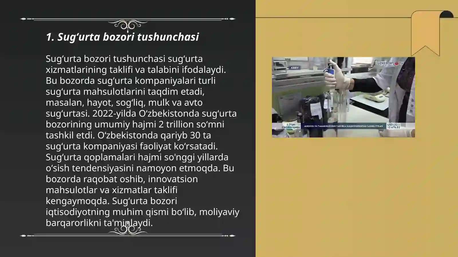 Sugʻurta bozorini davlat tomondan tartibga solish 3