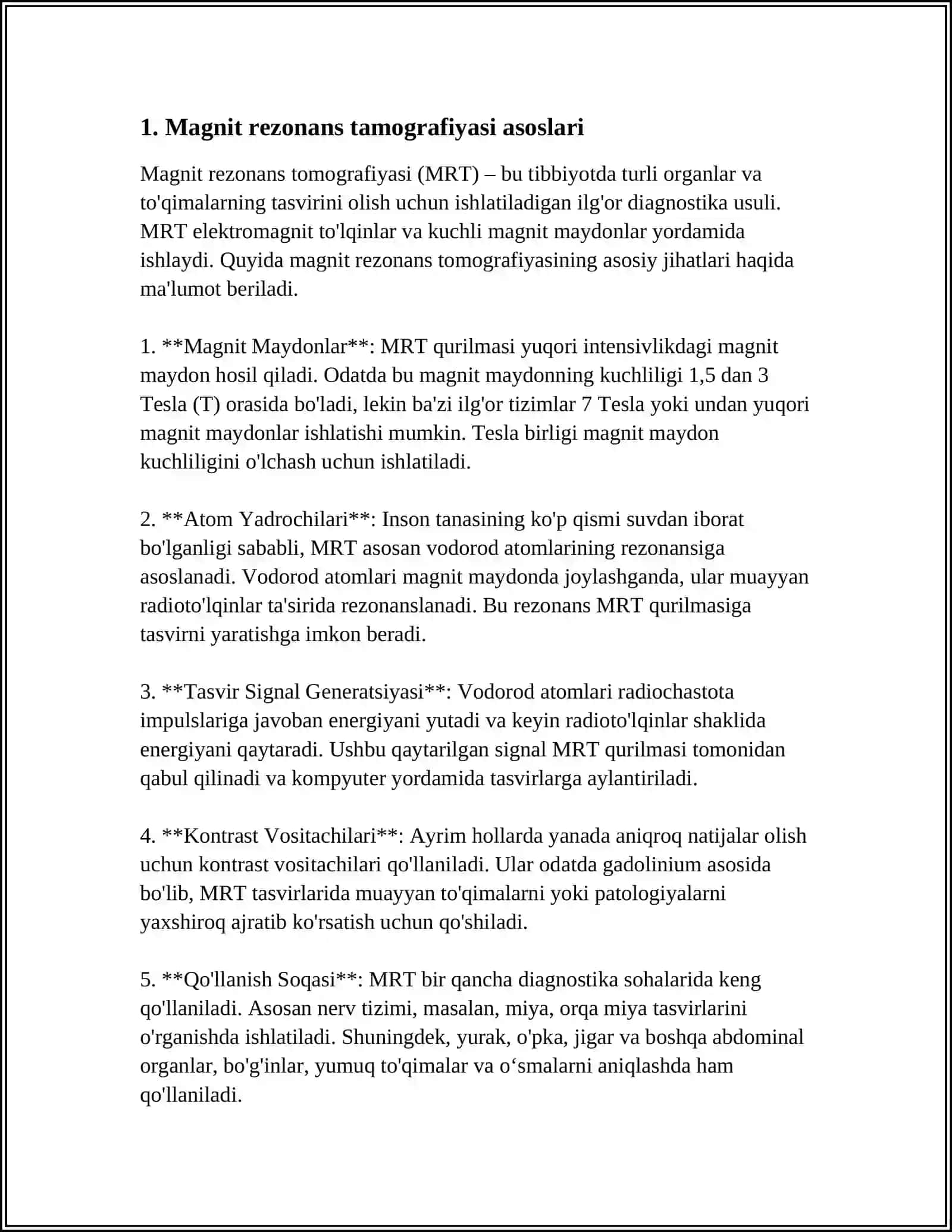 MAGNIT REZANANS TAMOGRAFIYASI 3