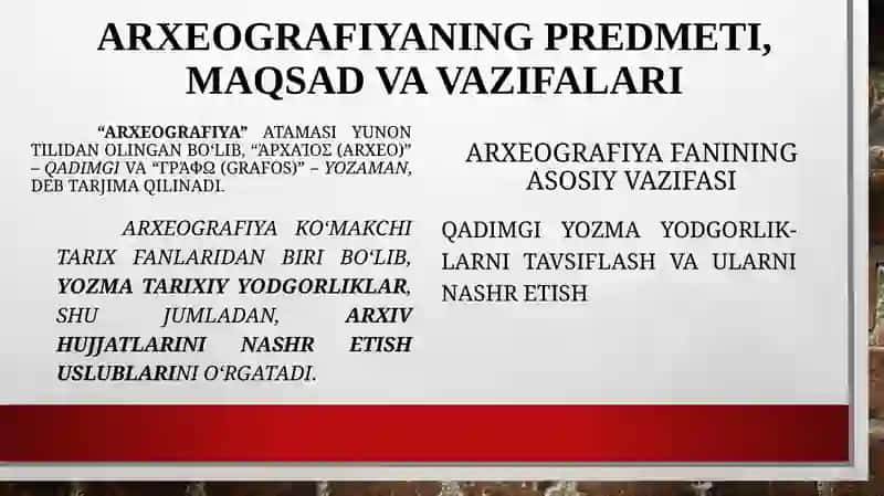 Arxeografiya 3