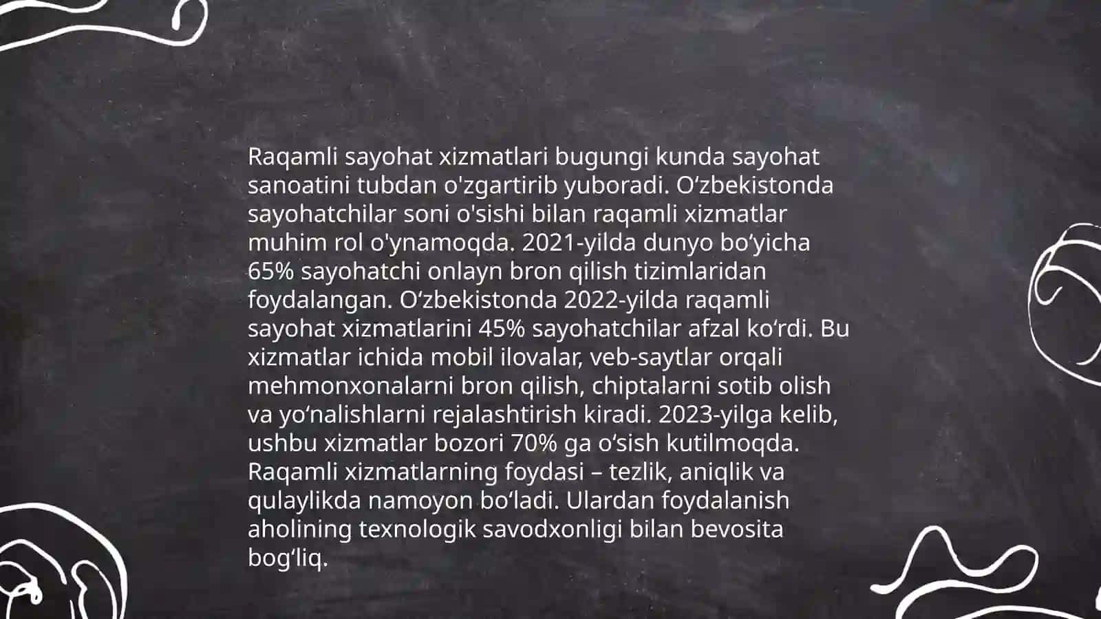 Turizmda raqamli texnologiyalarning tasnifi 3
